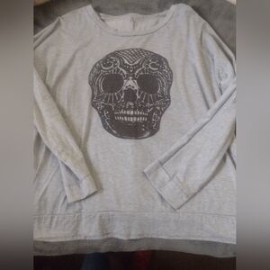 Sugar skull long sleeves T Shirt